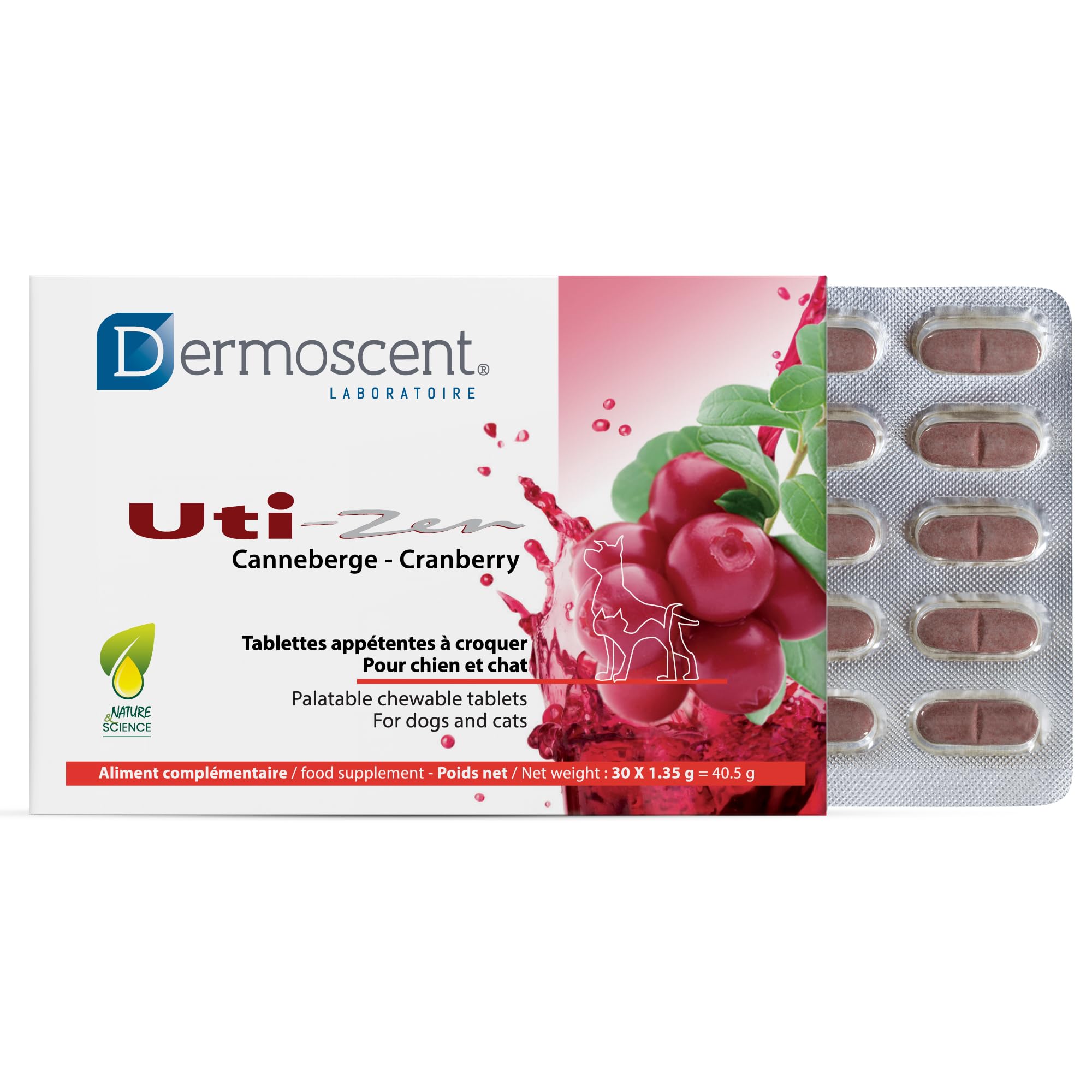 Dermoscent UTI-Zen Cranberry Tablets for Dogs & Cats