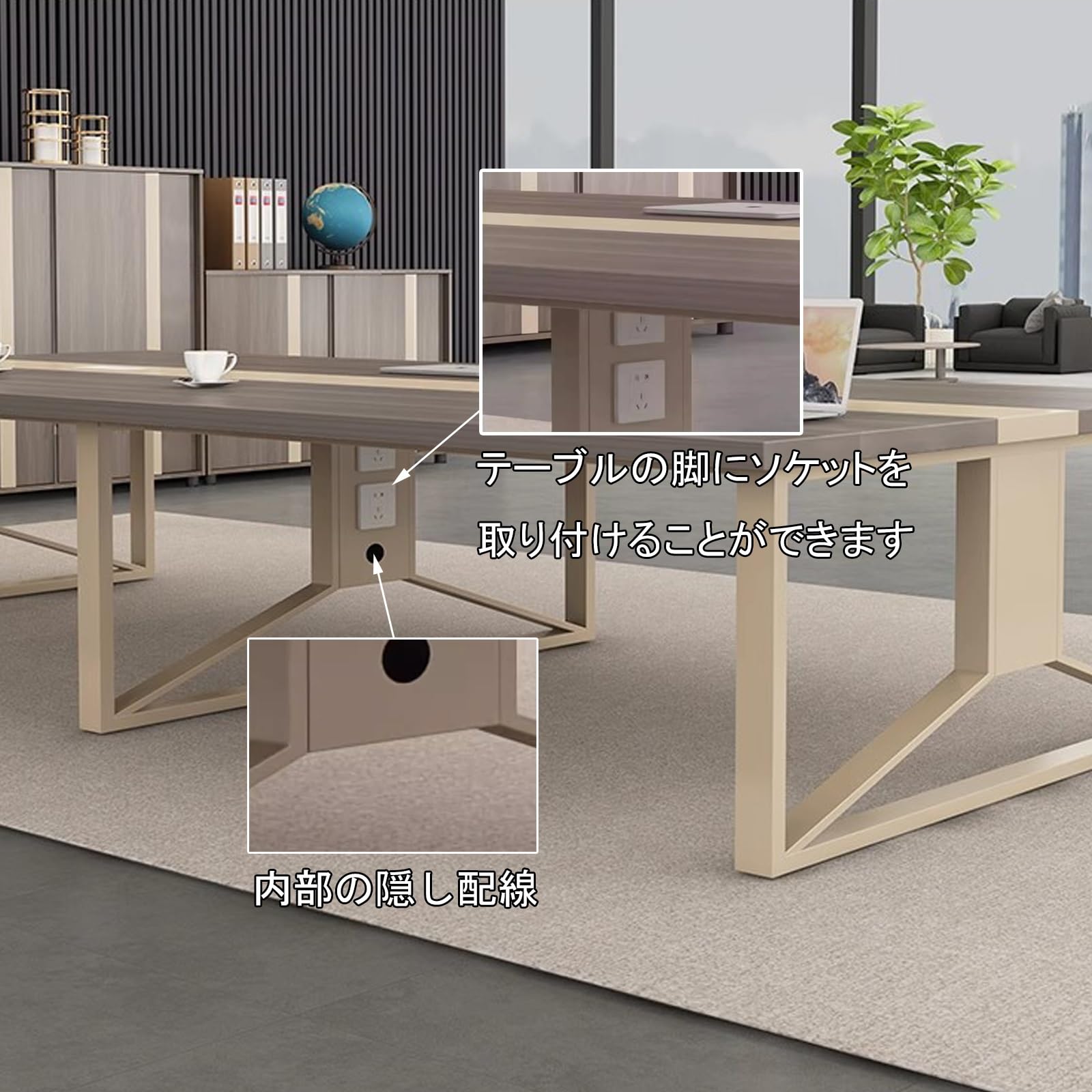 高級オフィステーブル 大型 Amazon.co.jp: WXXSHGDW 大型会議用テーブル 事務用会議テーブル 160