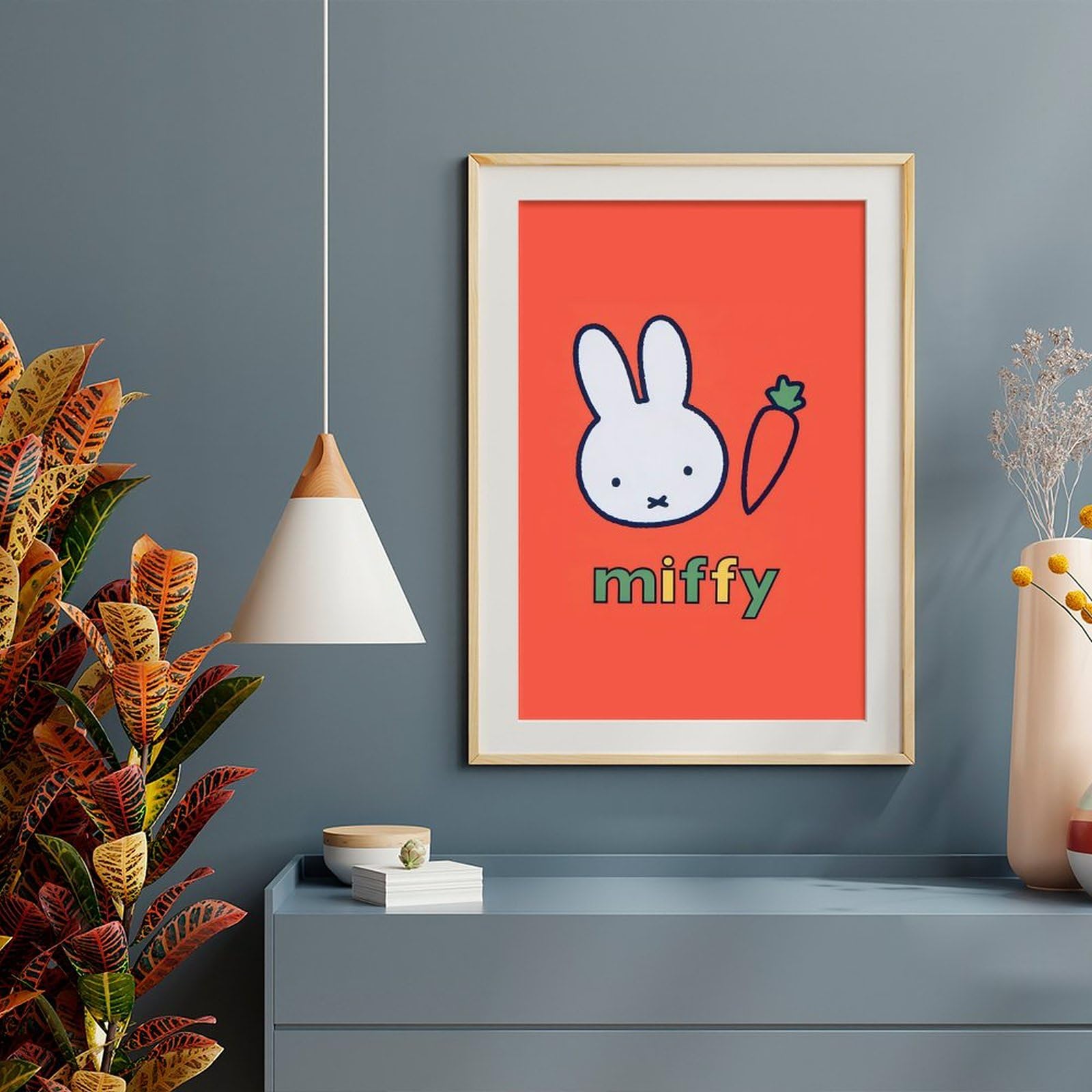 Amazon.co.jp: ミッフィー にんじん ポスター 絵画 インテリア 壁紙用