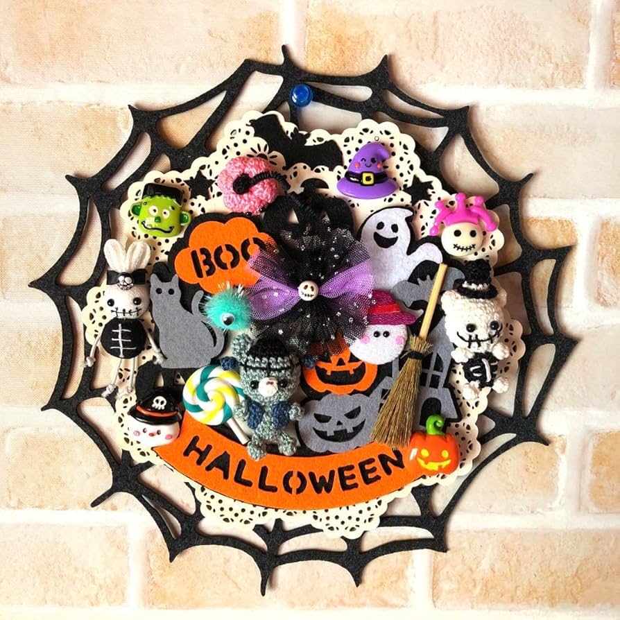 編みぐるみ Halloween 壁飾り 編みぐるみ Halloween 壁飾り