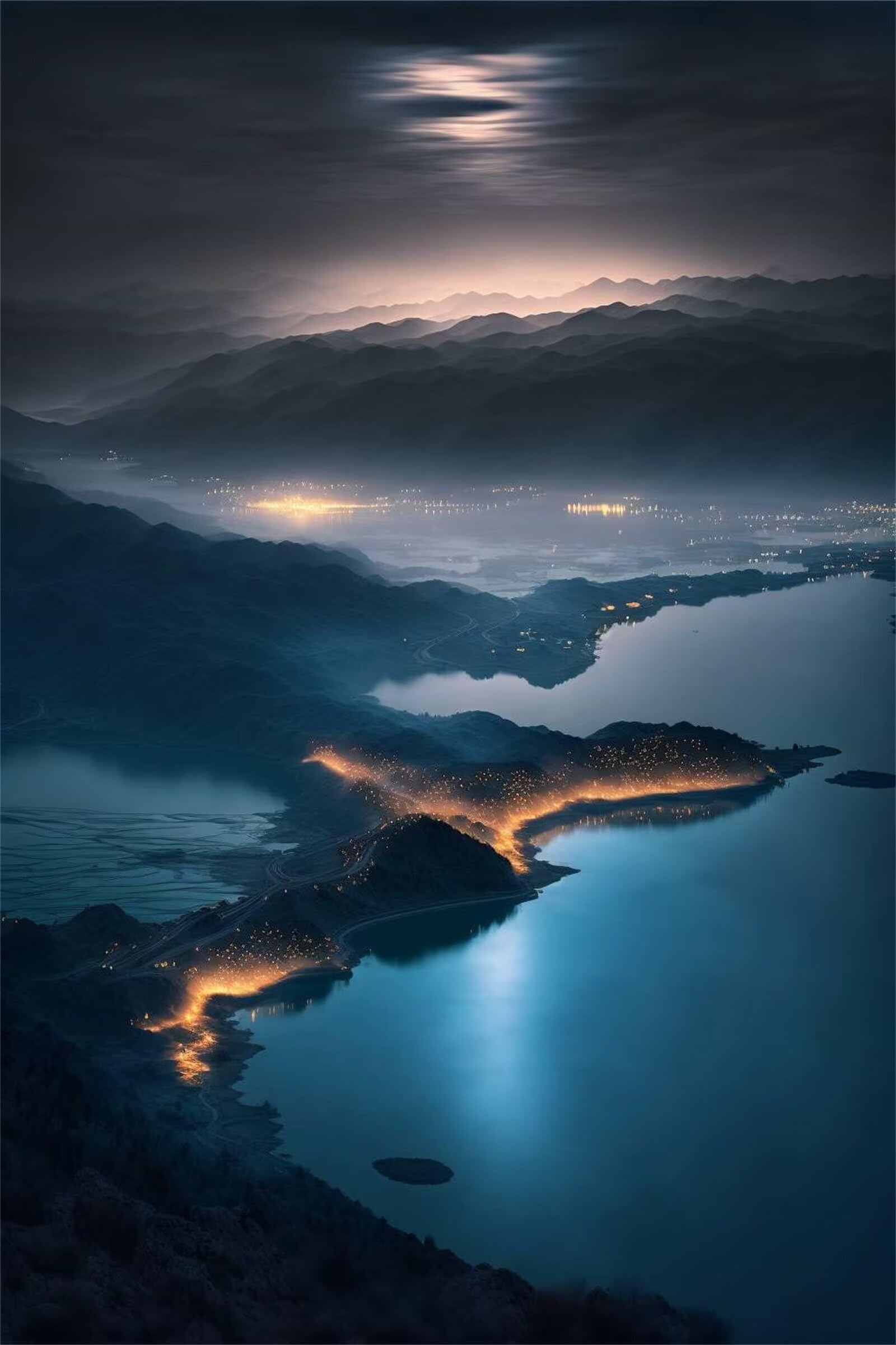 Puzzle dla dorosłych 700 elementów, Landscape Mountains Rivers Artwork Puzzle 52 x 38 cm, kolorowe puzzle "zrób to sam" do dekoracji domu, rodzinne puzzle dla początkujących i dzieci