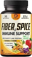 Vista 1 de Suplemento de fibra y especias 27 en 1, combinado con psyllium orgánico, manzana entera, saúco y más - Apoya el estado de ánimo, el cuerpo