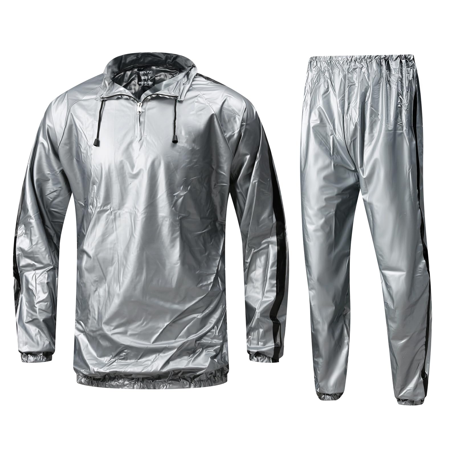 Sauna Suit Sweat Suit Gym Fitness Workout Anti-Rip Lightweight Upgrade Materials Plus Size Suit for Men Women