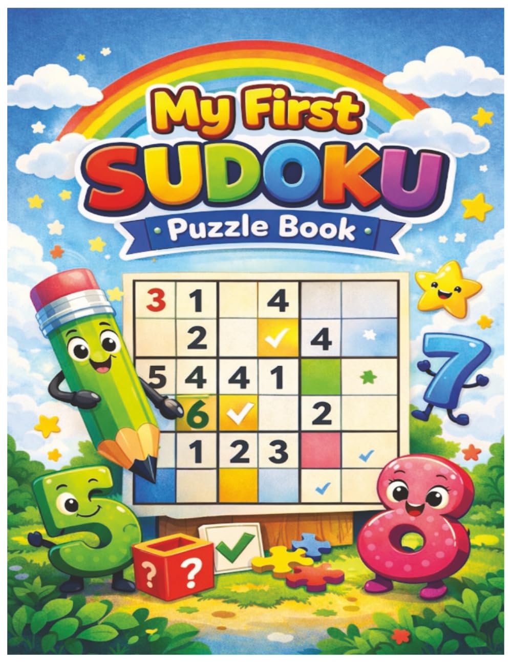 My First Sudoku Puzzle Book: Sudoku Puzzles For Beginners | Start Your Puzzle Journey Here | 8.5 x 11 inches, 110 Pages | 50+ Puzzles | Solutions Included