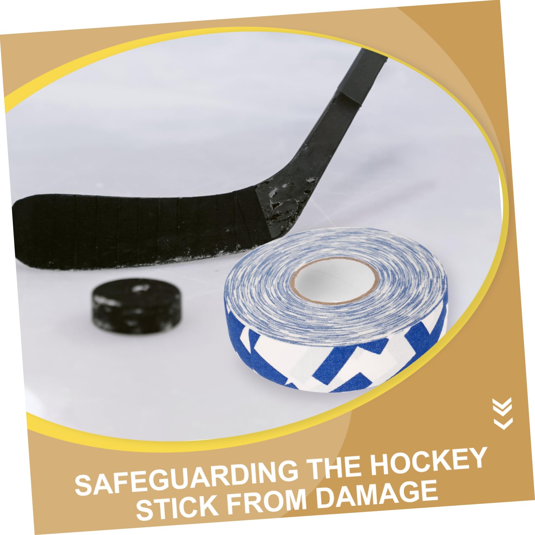 NULYLU 1 Tape Hockey Racket Tapes Ice Hockey Tapes Hockey Sports Tape Hockey Accessories Sticky Hockey Tapes Long Tapes Cotton Cloth Tape Hockey Sock Tape Non-Slip Hockey Tapes
