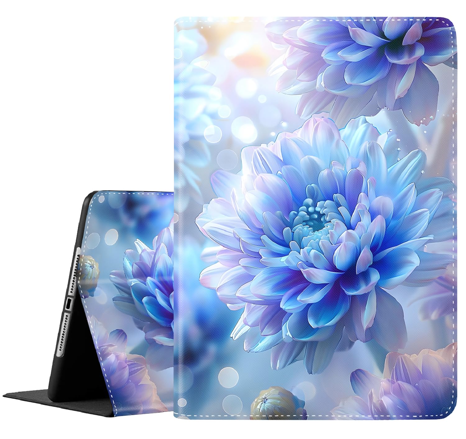 Photo 1 of Case for Samsung Galaxy Tab S10 FE Plus 13.1 Inch 2025 Model (SM-X620/X626),Slim Folding Stand Cover with Auto Wake/Sleep for Samsung Galaxy Tab S10 FE Plus ?Purple Flower
