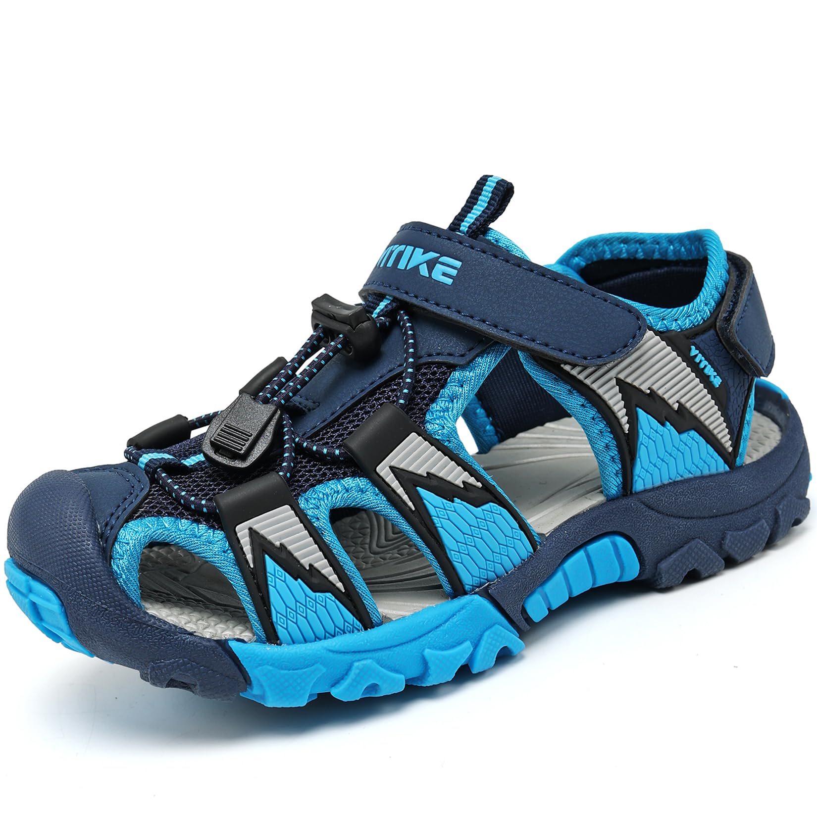 JMFCHI Boys Girls Sports Sandals Summer Kids Closed Toe Outdoor Sandals Athletic Water Shoes Sandals Child Pool Beach Sandals Quick Drying Slip