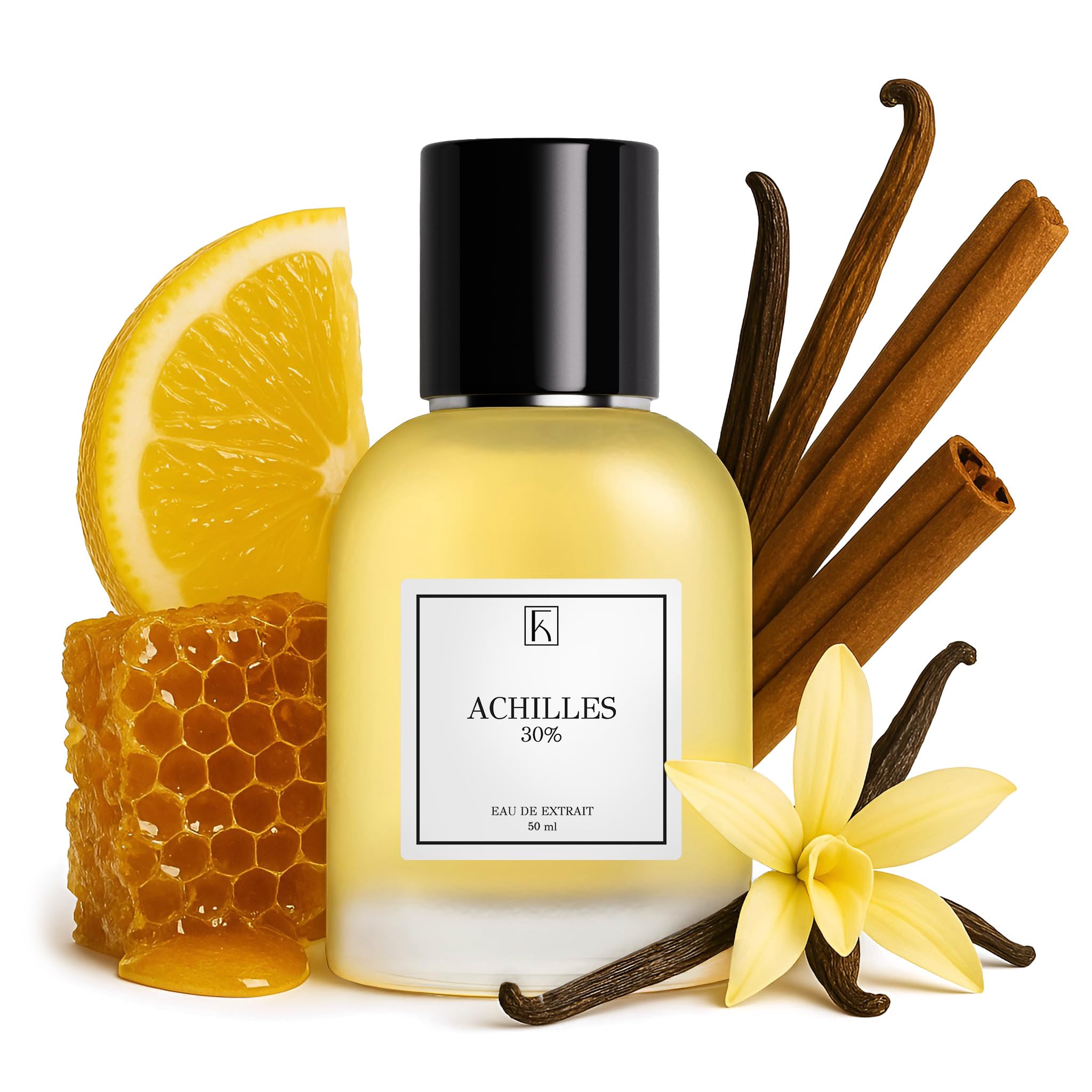 KAZAAR - ACHILLES - 50ml - Extrait de Parfum für Herren - Elegante Duftnoten von süßen Blüten & Gewürzen - mit 30% Duftöl-Anteil bis zu 12h lang anhaltender Duft - aus Schweizer Manufaktur
