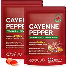 2 Pack Cayenne Pepper Softgels Supplement