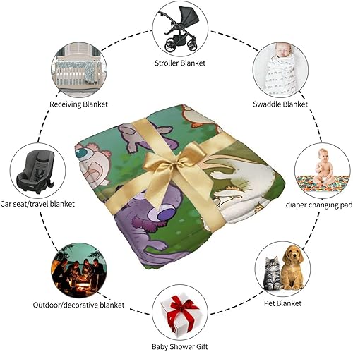 Miniatura 8 de Axolotl & Sea Weed - Manta de franela para acuario, manta de microfibra de forro polar, ligera, suave y acogedora para todas las estaciones en casa,