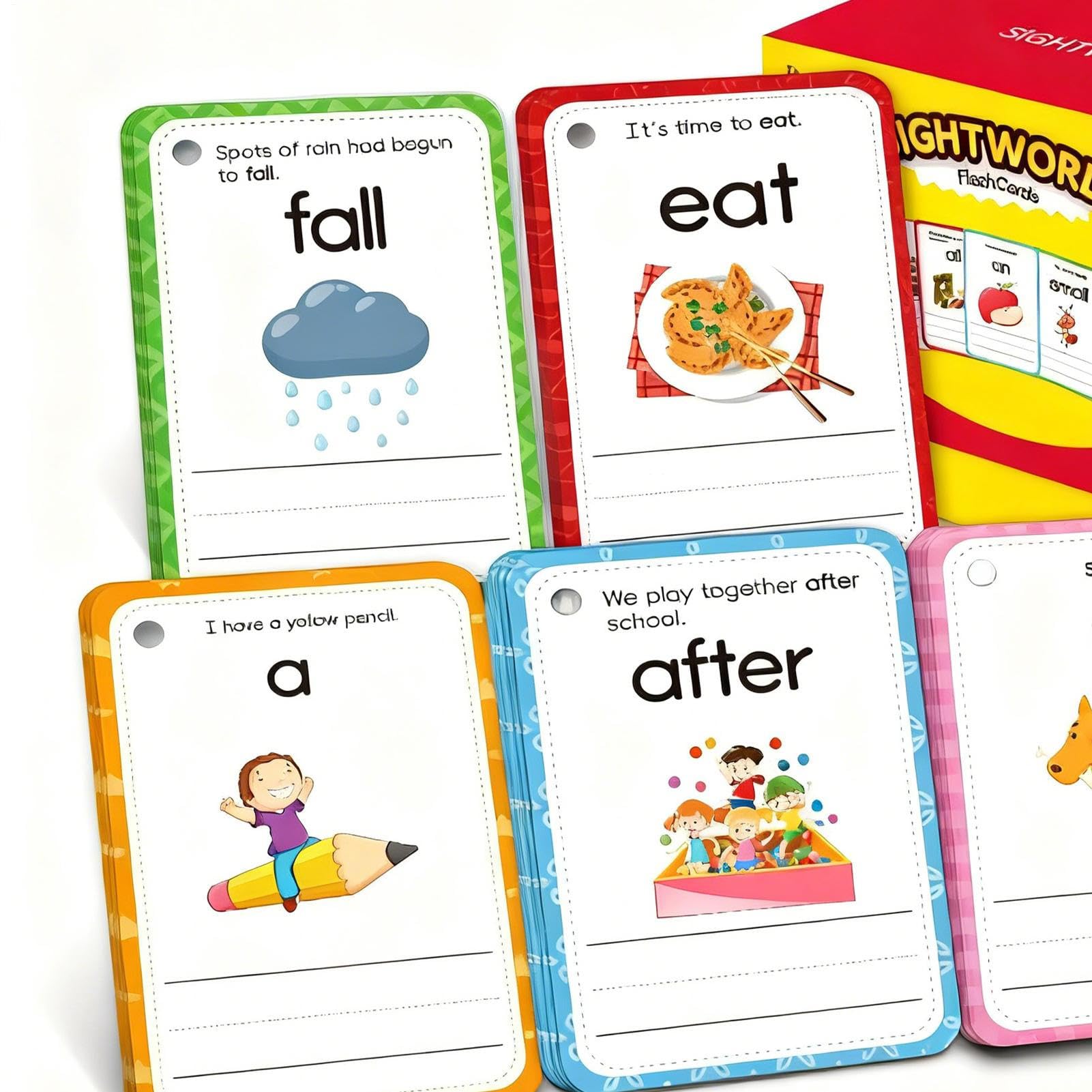 Flashcard Parole Sight Giochi Di Lettura Portatili | Flashcard Vocabolario Per Bambini Ragazze Insegnanti Istruzione Domestica Attività In Classe Apprendimento