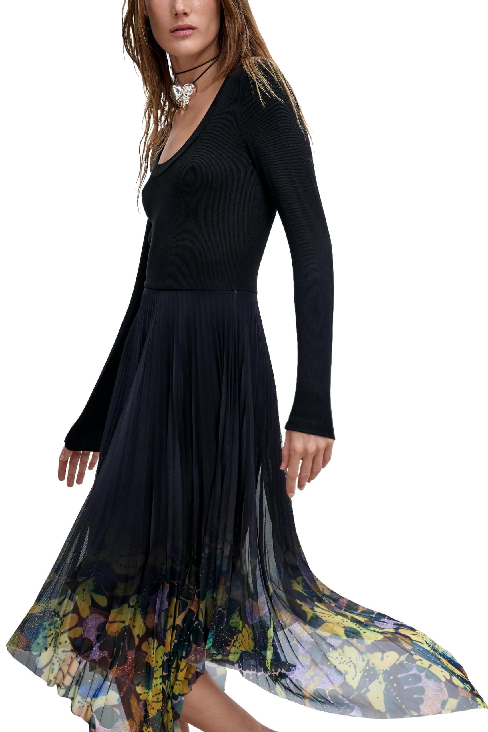 Desigual Women's Noir Dress Lacroix