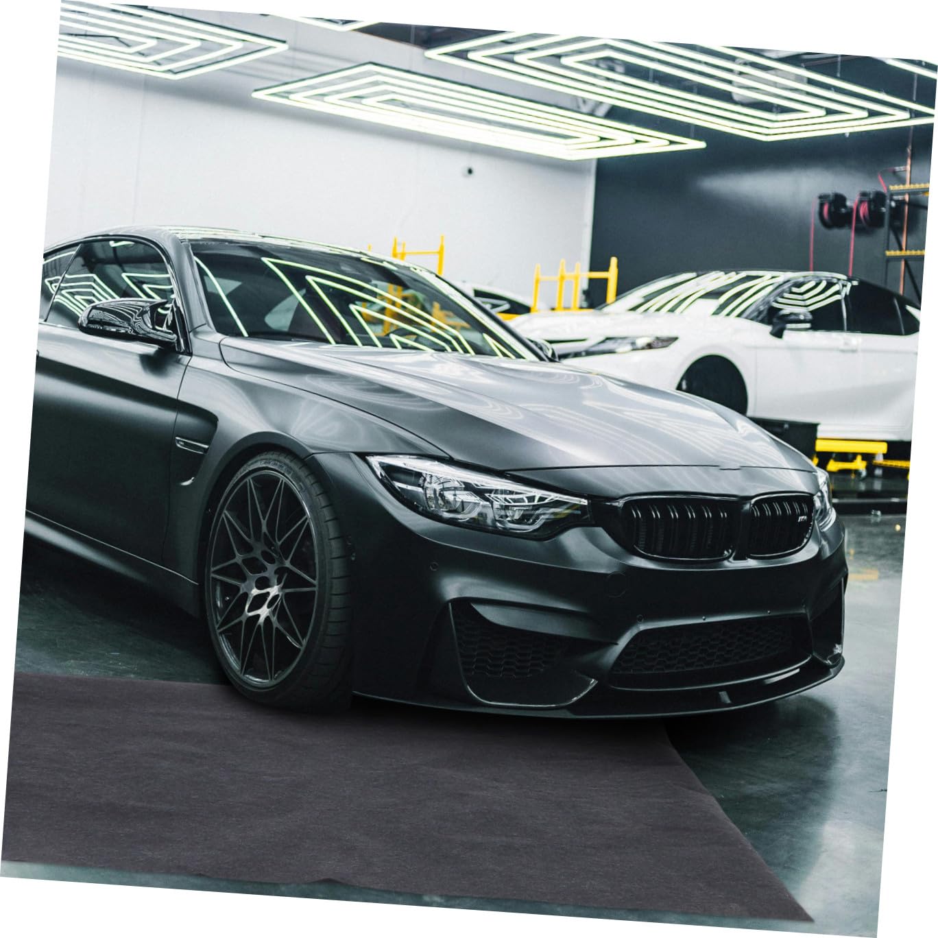 jojofuny Ölauffangmatte und Garage Wasserabsorbierende Filzmatte für rutschfest Schwarz für Garagenboden für Werkstatt Gartenhaus