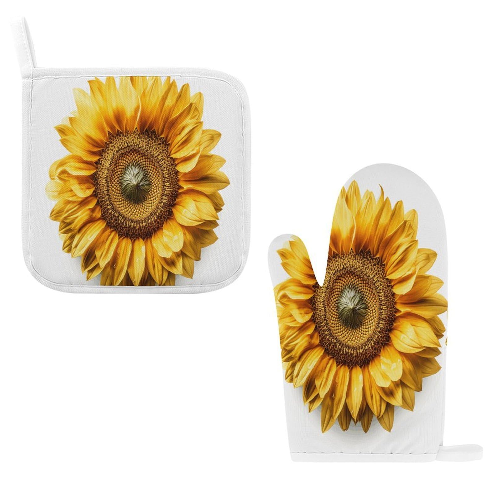 Btcowzrv Style A Flower Oven Mitts And Pot Holders 2Pcs Set