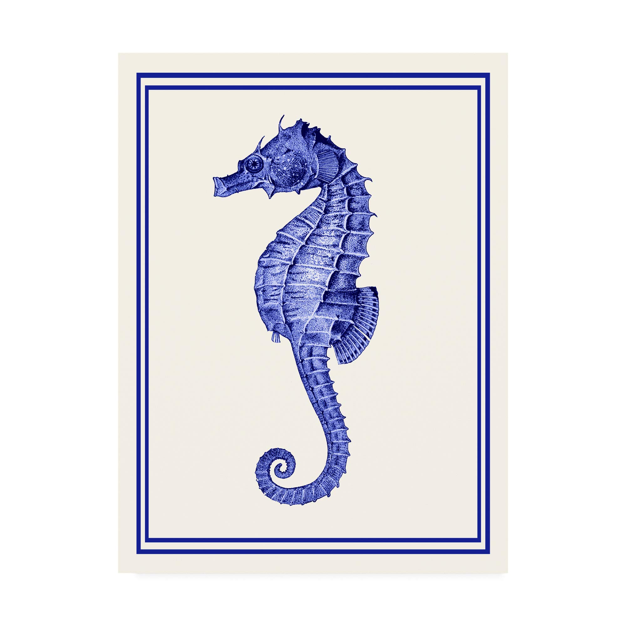 Trademark Fine ArtMixed Nautical Blue on Cream e by Fab Funky, 18x24