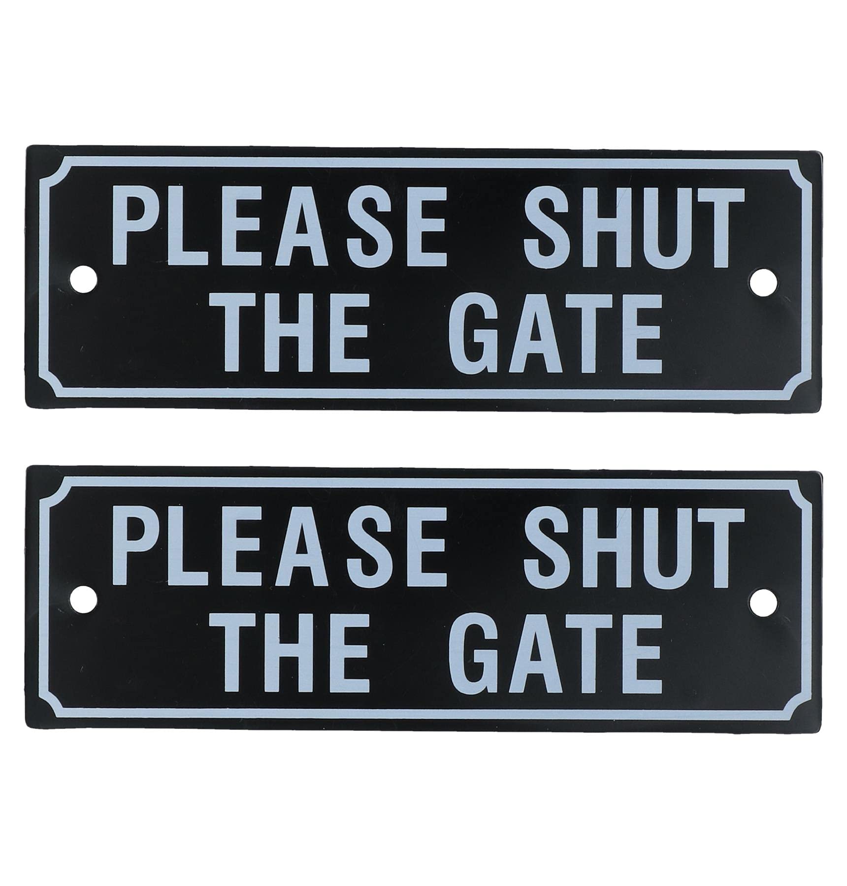 Ab Tools Black Please Shut The Gate Home Gate Garden Fence Sign