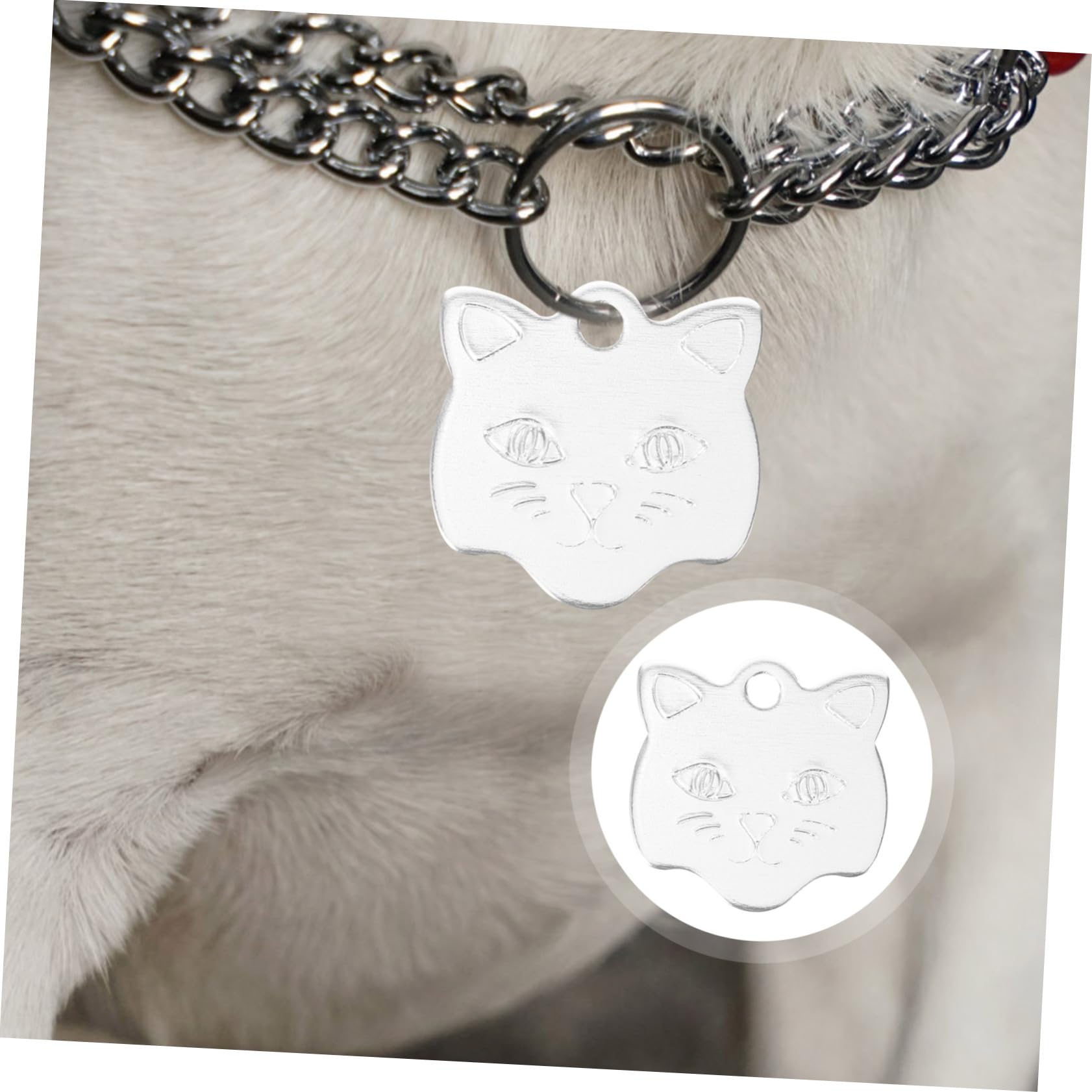 UPKOCH 5 Set Medaglietta Per Animali Domestici Da Targhette Identificative Personalizzabili Per Accessori Per Animali Per Incisione 10 Pezzi*5