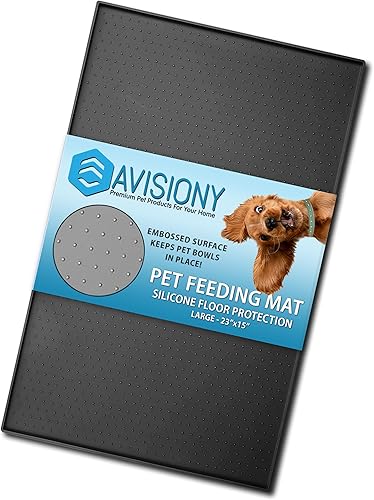 Tapete de silicona impermeable con borde elevado sin BPA, apto para lavavajillas, 23 x 15 pulgadas, apto para lavavajillas, contiene derrames y