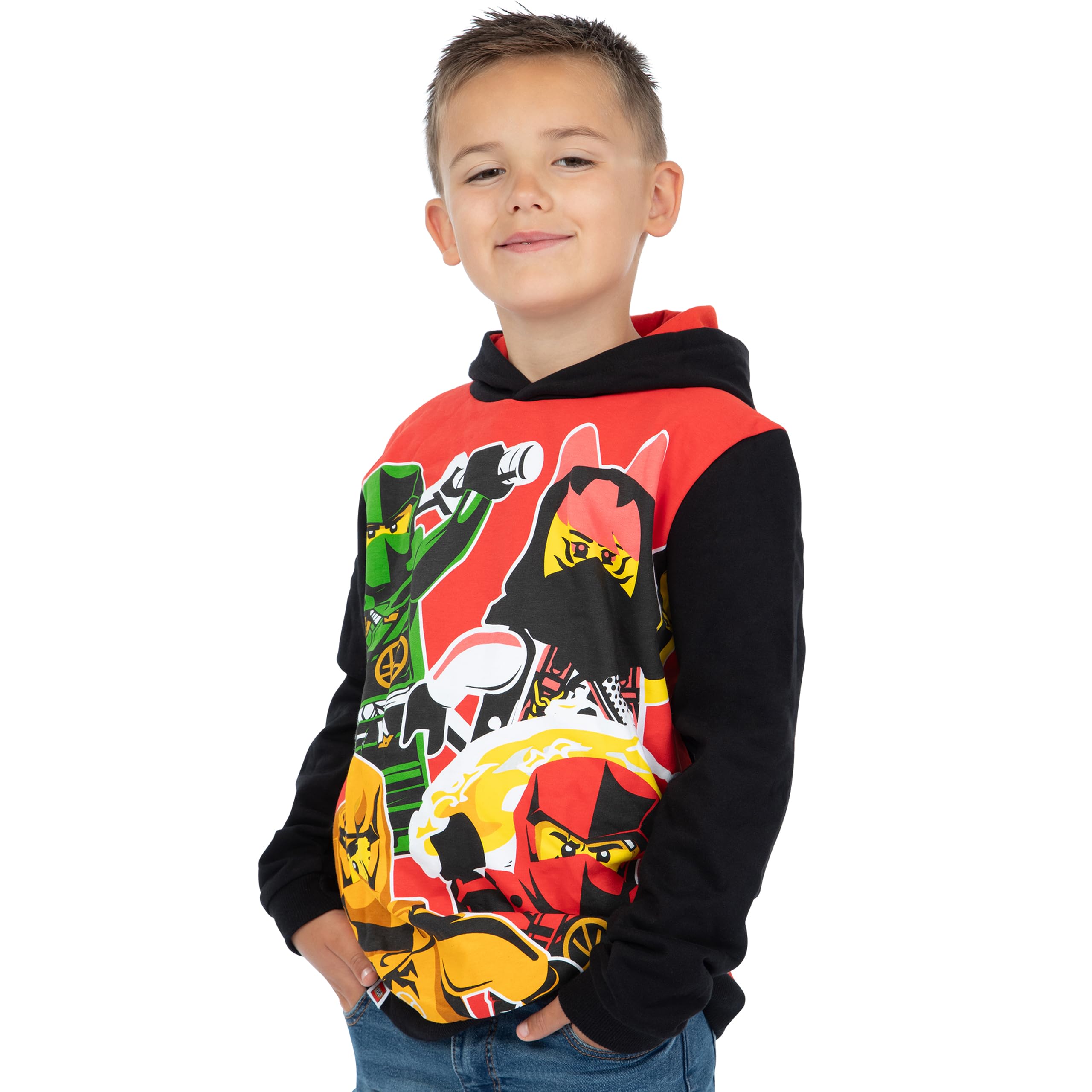 LEGO Ninjago Chłopięca Bluza Z Kapturem | Kai, Lloyd, Jay I Nya Bluza Z Kapturem | Bawełniana Bluza | Ninja Bluzy Dla Chłopców
