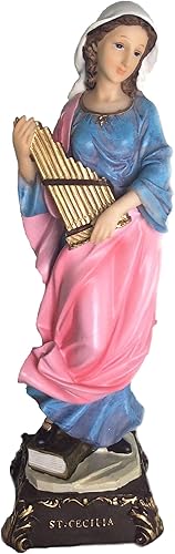 Alliance Figura católica de la estatua de Santa Cecilia de Santa Cecilia de 12 pulgadas
