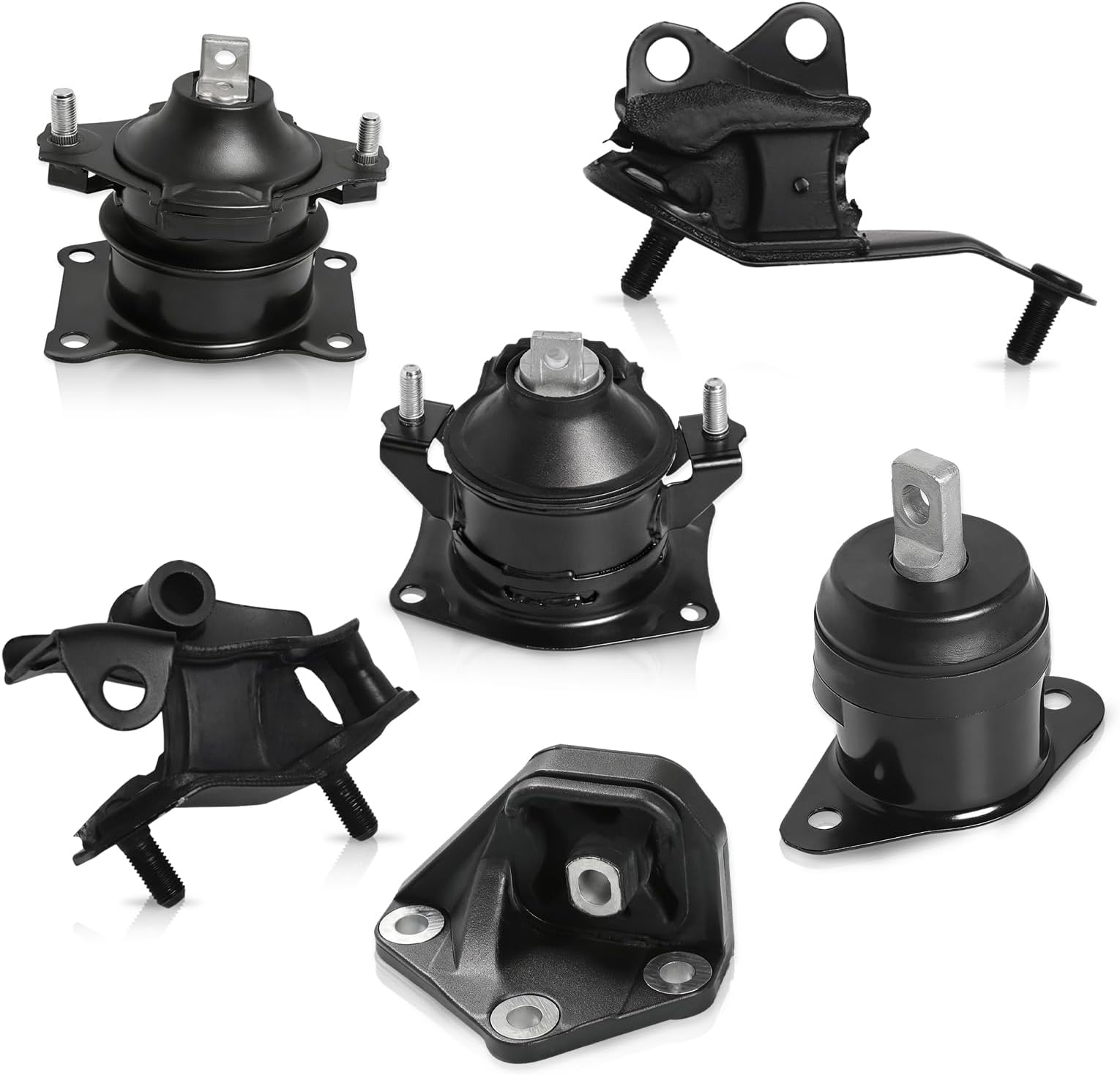 ENA Engine Motor and Trans Mount Set of 6 Compatible with Honda 2003 2004 2005 2006 2007 Accord 2.4L Automatic Trans Replacement for A4526HY A4517 A4516 A4510 A4509 A4542
