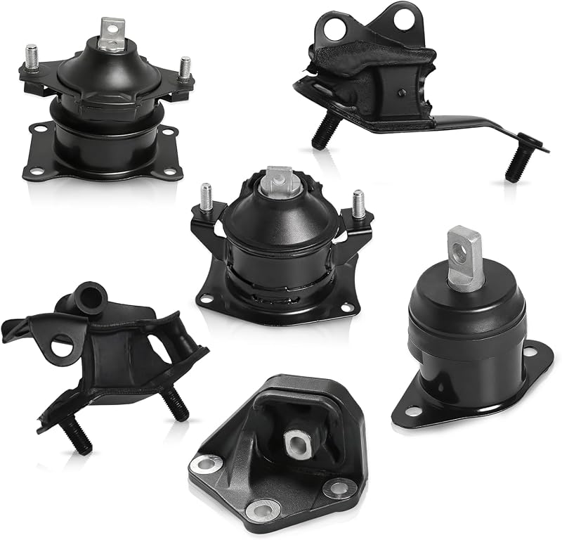 Kit de coxins do motor e câmbio ENA para Honda Accord 2.4L automático 2003 a 2007 – 6 peças