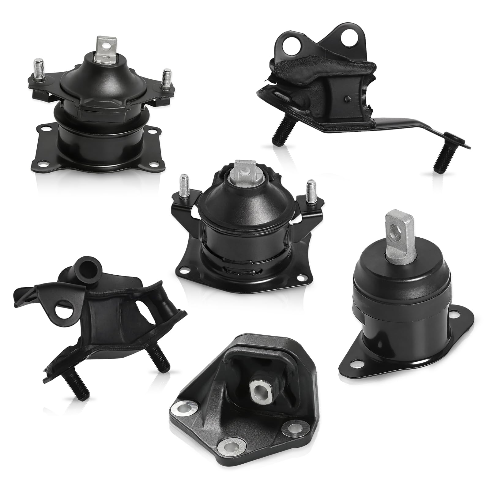 ENA Engine Motor and Trans Mount Set of 6 Compatible with Honda 2003 2004 2005 2006 2007 Accord 2.4L Automatic Trans Replacement for A4526HY A4517 A4516 A4510 A4509 A4542