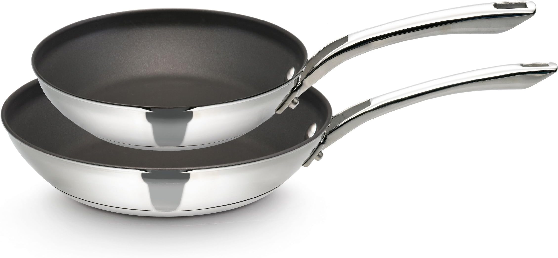 Meyer Raymond Blanc by Anolon Stainless Steel Twin Pack Skillets