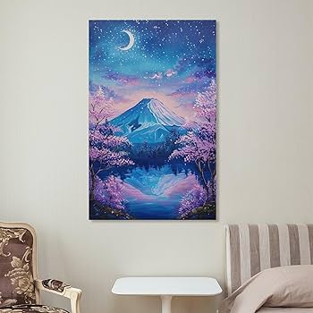 絵画 インテリア　絵　 額付（白）油絵　F6-030707　雪景色　朝陽　夕陽 Amazon.co.jp: 絵画 夕方の日没のスカイライン アートパネル