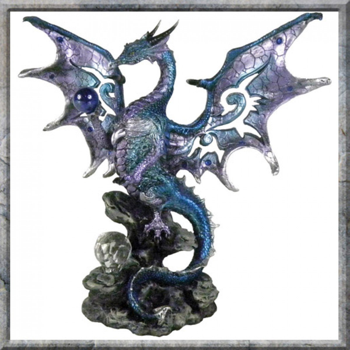 Nemesis Now Blue Dragon Protector None Statue Multicolor
