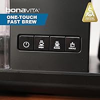 Vista 6 de Bonavita Enthusiast Cafetera de goteo de 8 tazas, para verter, máquina de café certificada SCA con jarra de vidrio, panel de acero inoxidable