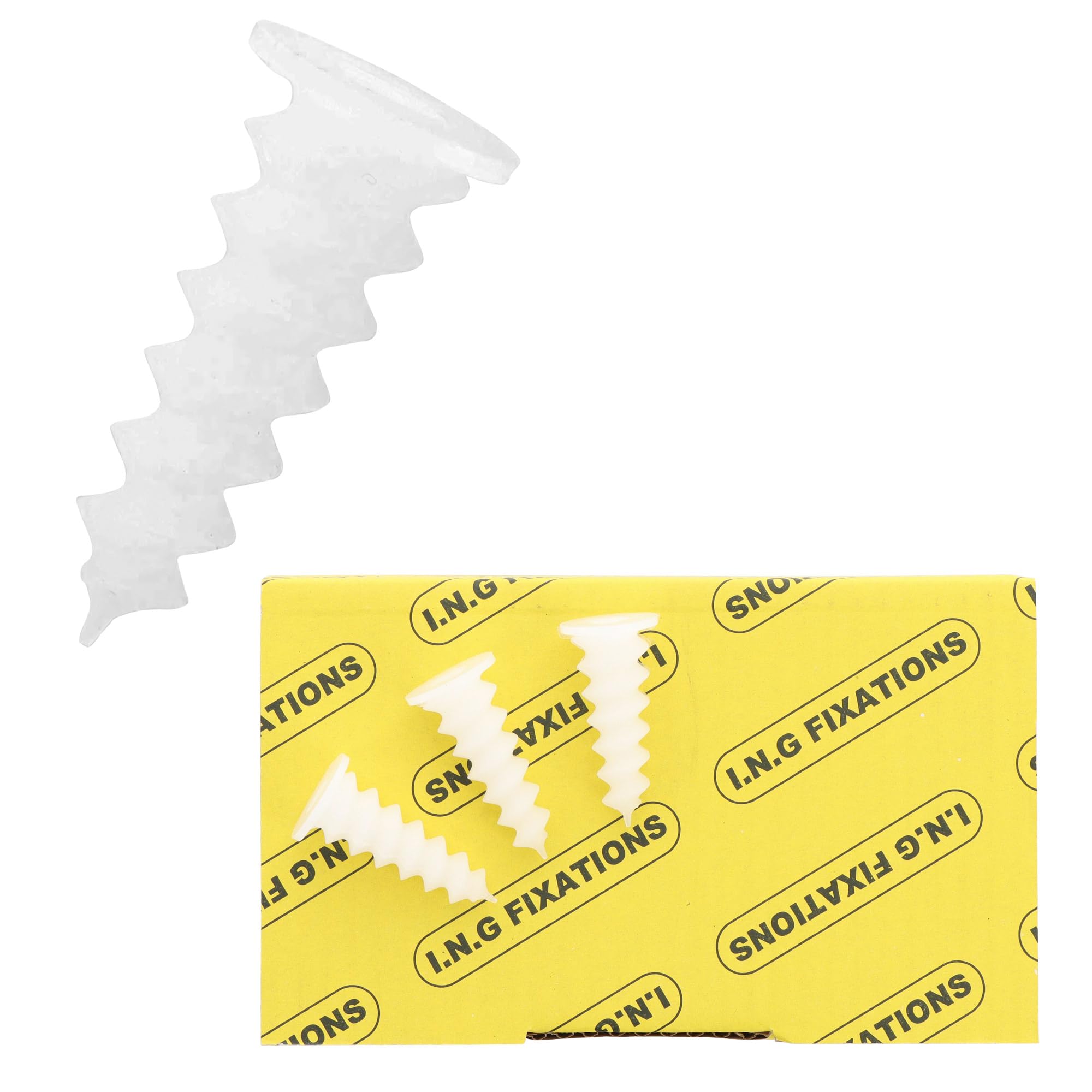 ING Fixations I.N.G. - 25 Chevilles pour fixation directe dans les isolants polystyrène D. 23 x 50 mm Embout PH3