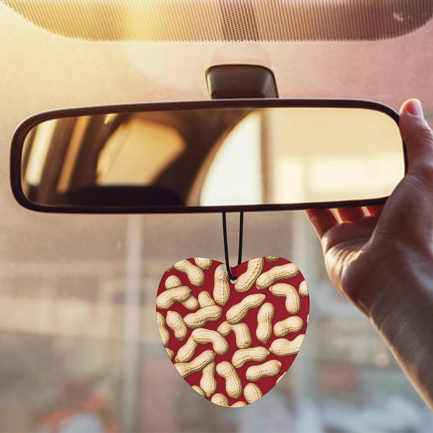 Nuts Car Air Freshener Hanging Car Scent Cards Decor Interior Accessories