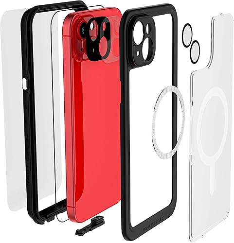 Miniatura 7 de Ghostek Nautical - Funda delgada impermeable para Apple iPhone 15 Plus, protector de pantalla y lente de cámara integrado, compatible con MagSafe