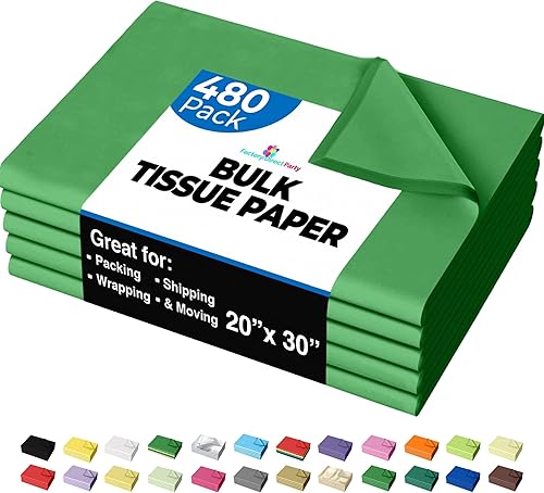 Miniatura 40 de Crown 480 hojas paquete a granel, papel de regalo – resma de papel – 15 x 20 pulgadas Papel de regalo para álbumes de recortes, arte y manualidades