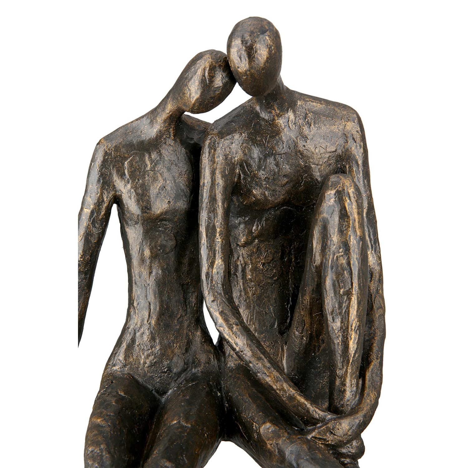 Casablanca Skulptur Couple, Deko Figur Bronze, Kunstharz Statue Wohnzimmer, Büro Dekoration H. 35 cm x B. 19 cm - Moderne Skulpturen Couple, Liebe, Hochzeit, Valentinstag
