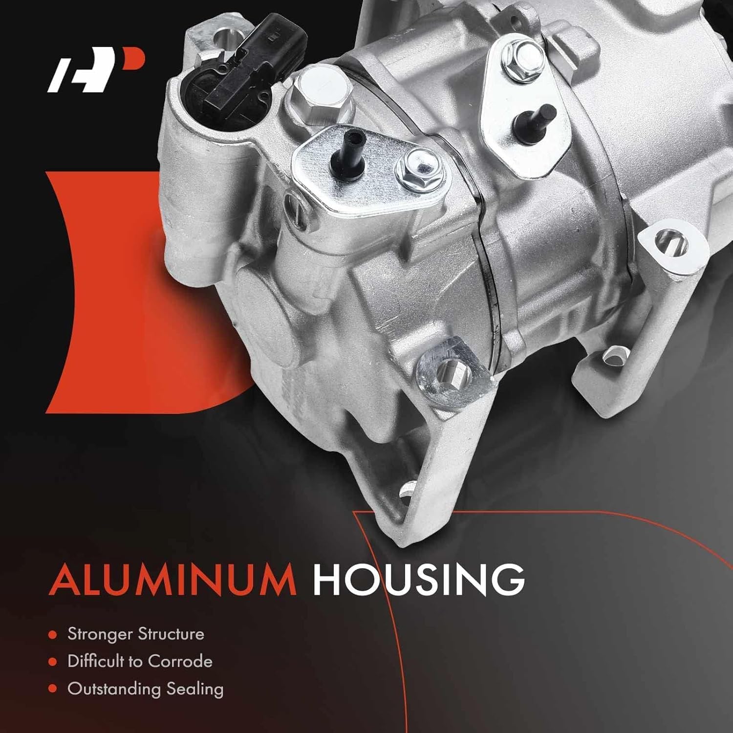A-Premium Air Conditioner AC Compressor with Clutch Compatible with Hyundai Sonata 2.0L 2.4L 2015-2017, GAS