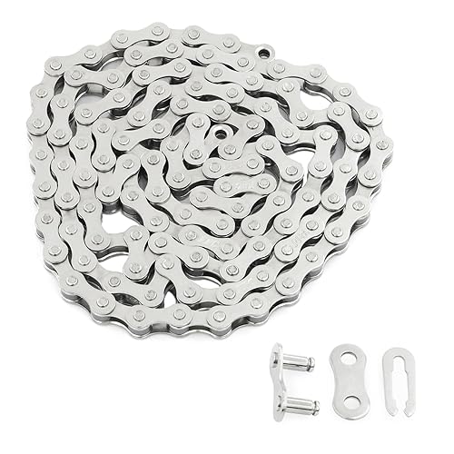Cadena de bicicleta de una sola velocidad 1 velocidad Cadenas de bicicleta 12 "x 18" x 104 eslabones