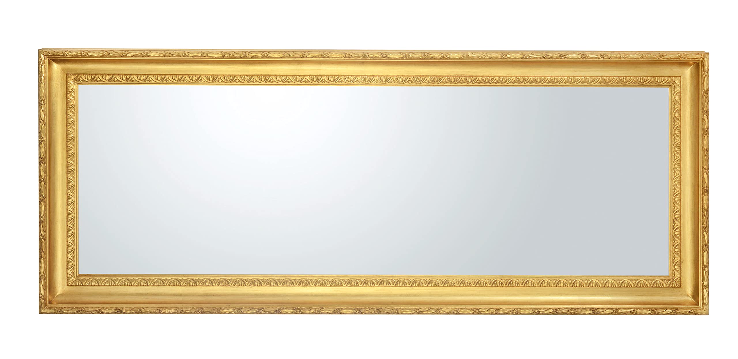 Specchio Ovale Barocco Made In Italy - Cornice Legno E Foglia Oro 63x83 Cm - Per Camera, Bagno, Ingresso - Foto 4