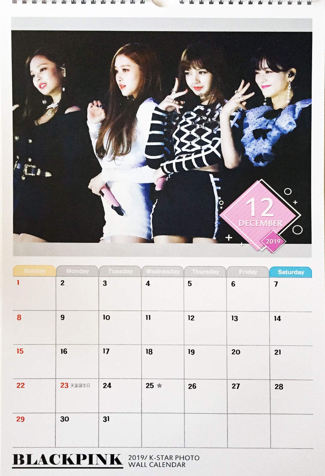 BLACKPINK 2019年カレンダー、メモ帳、ポスター写真集 BLACKPINK 2019年カレンダー、メモ帳、ポスター写真集