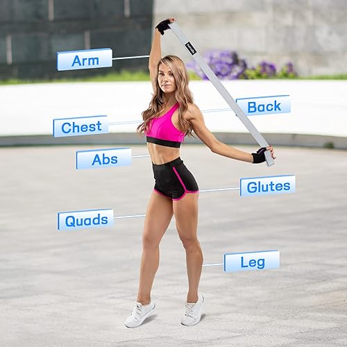 Miniatura 5 de TheFitLife Resistance Exercise Bands for Women - Fabric Pull Up Workout Bands for Booty, Hip, Glute, Leg, Thigh, Squat, Butt Lift Excersize and