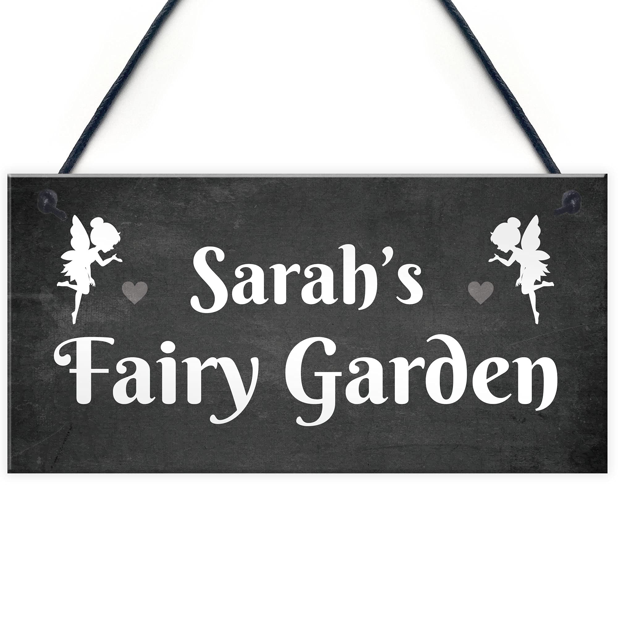 Red Ocean Personalised Fairy Garden Sign Novelty Garden Decor Sign Gifts For Her Women