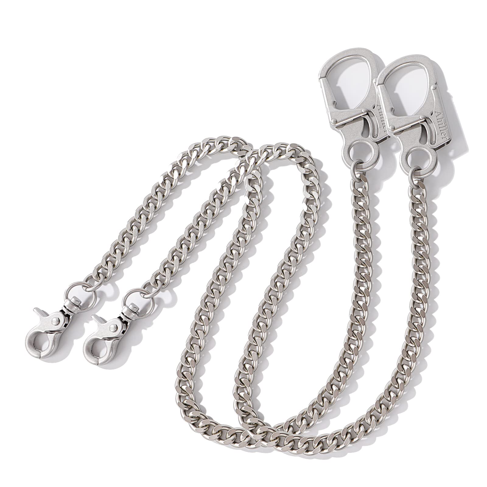 Amazon.co.jp: Ahillerバイカーウォレットチェーン、ラウンドクラスプ