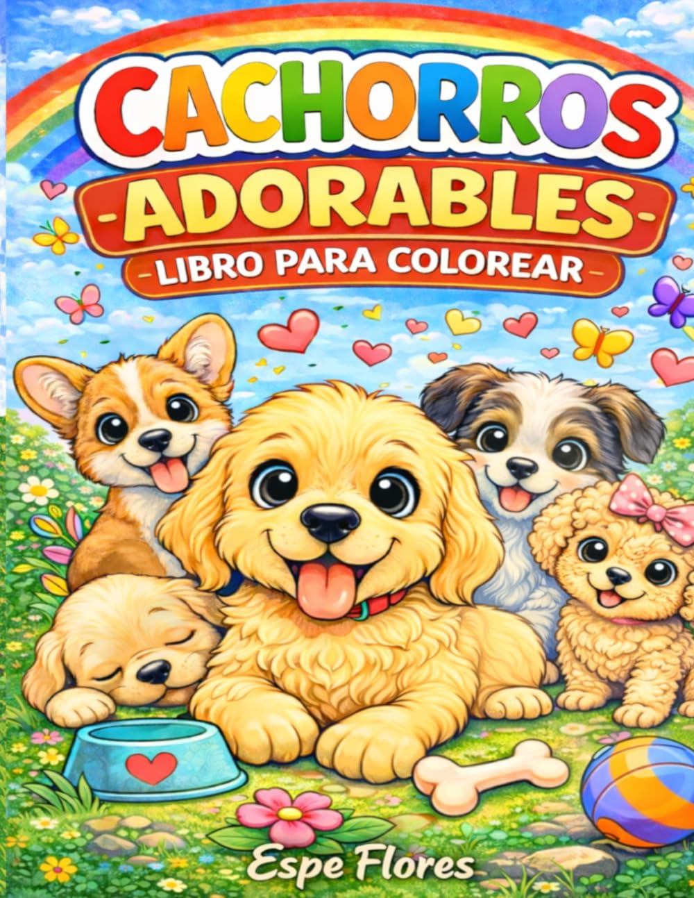 Cachorros Adorables (Pequeño Mundo para Colorear)