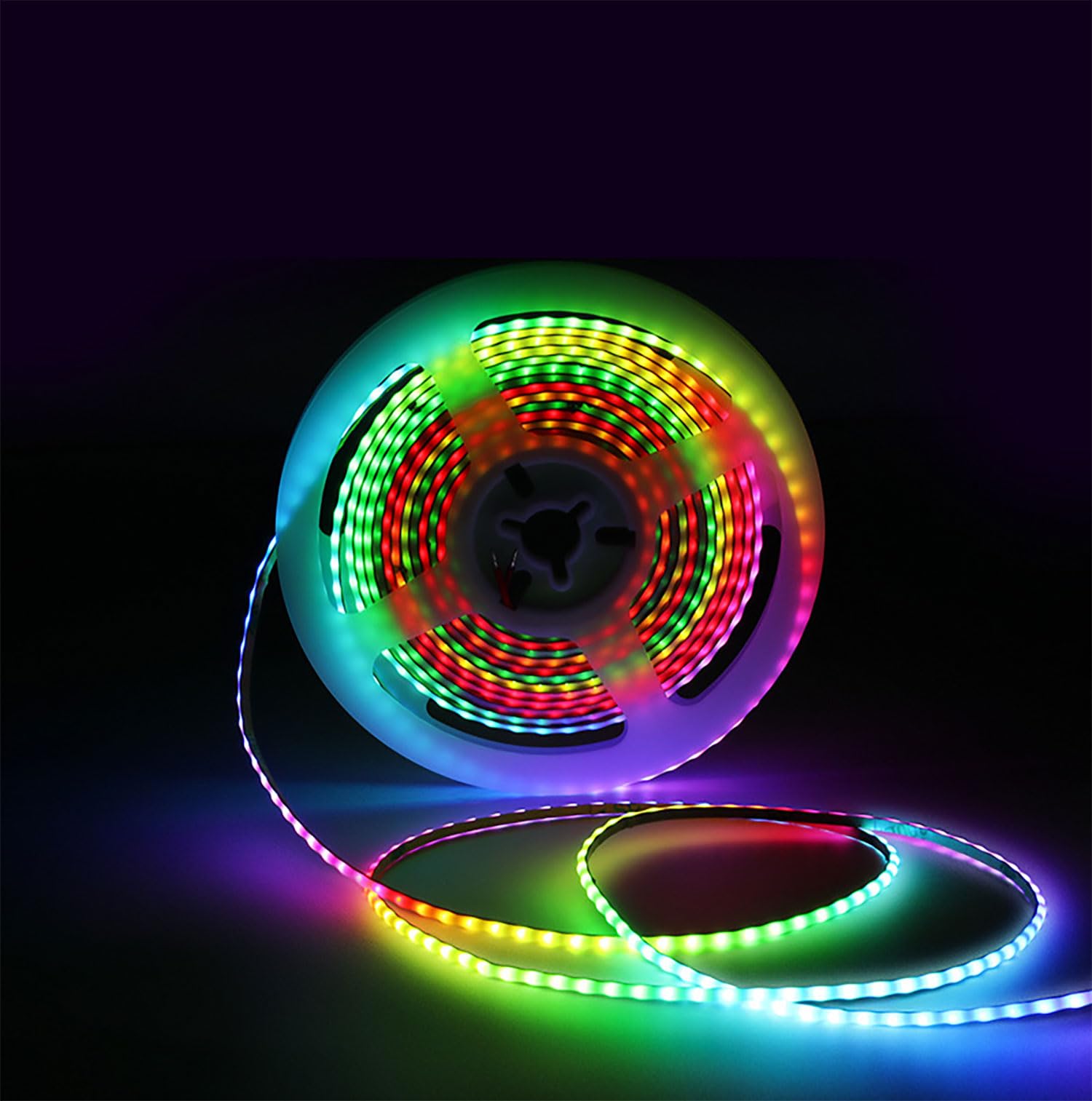Boarda 2.7mm Ultra Narrow 5V RGB Dream Color COB LED Strip, 3M 160 LEDs/m WS2812b Addressable RGBIC Light Tape, Cuttable Flexible Self-Adhesive for TV Backlight, Car Interior & Gaming Setup”