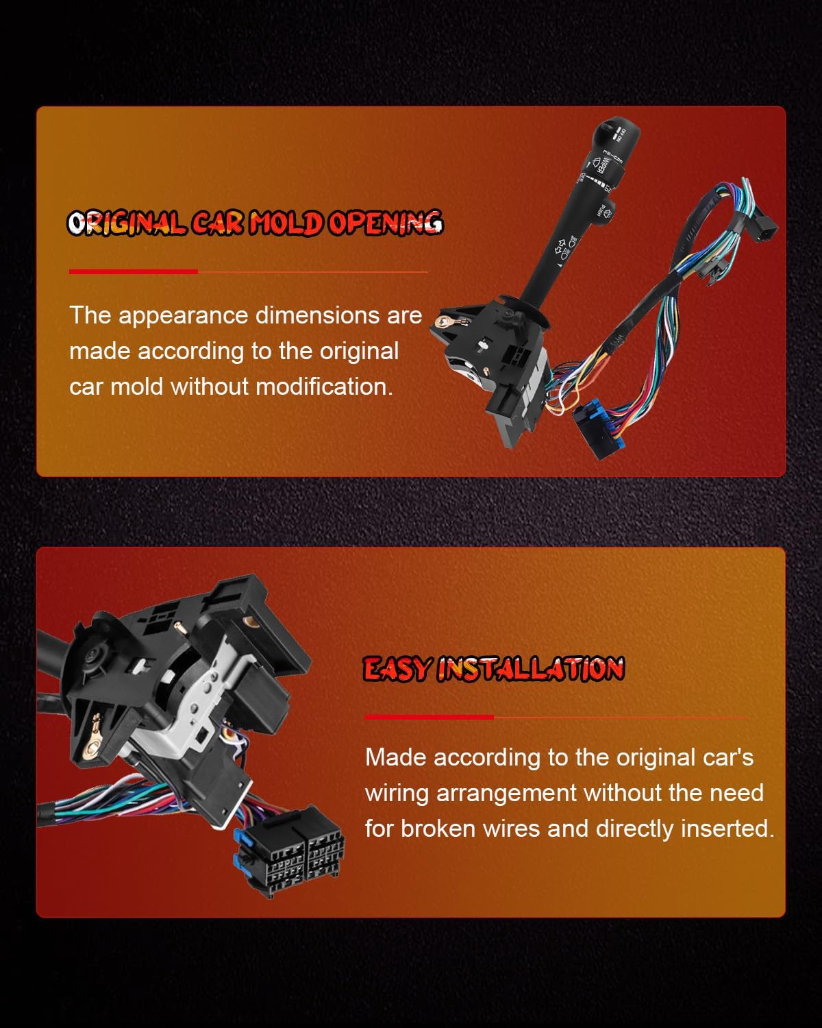 Multifunction Combination Switch Turn Signal Switch Replacement Fits for Chevrolet Impala 2000-2005 for Chevy Monte Carlo 2000-2005