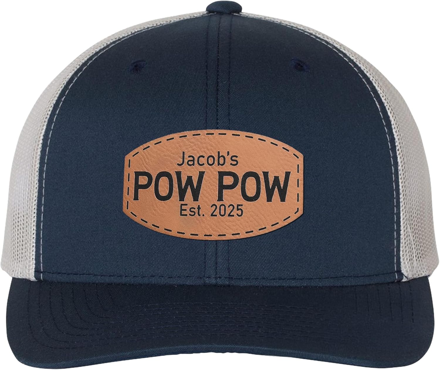Custom Leather Patch Trucker Hat Personalized Baseball Caps Custom Hats for Men & Women