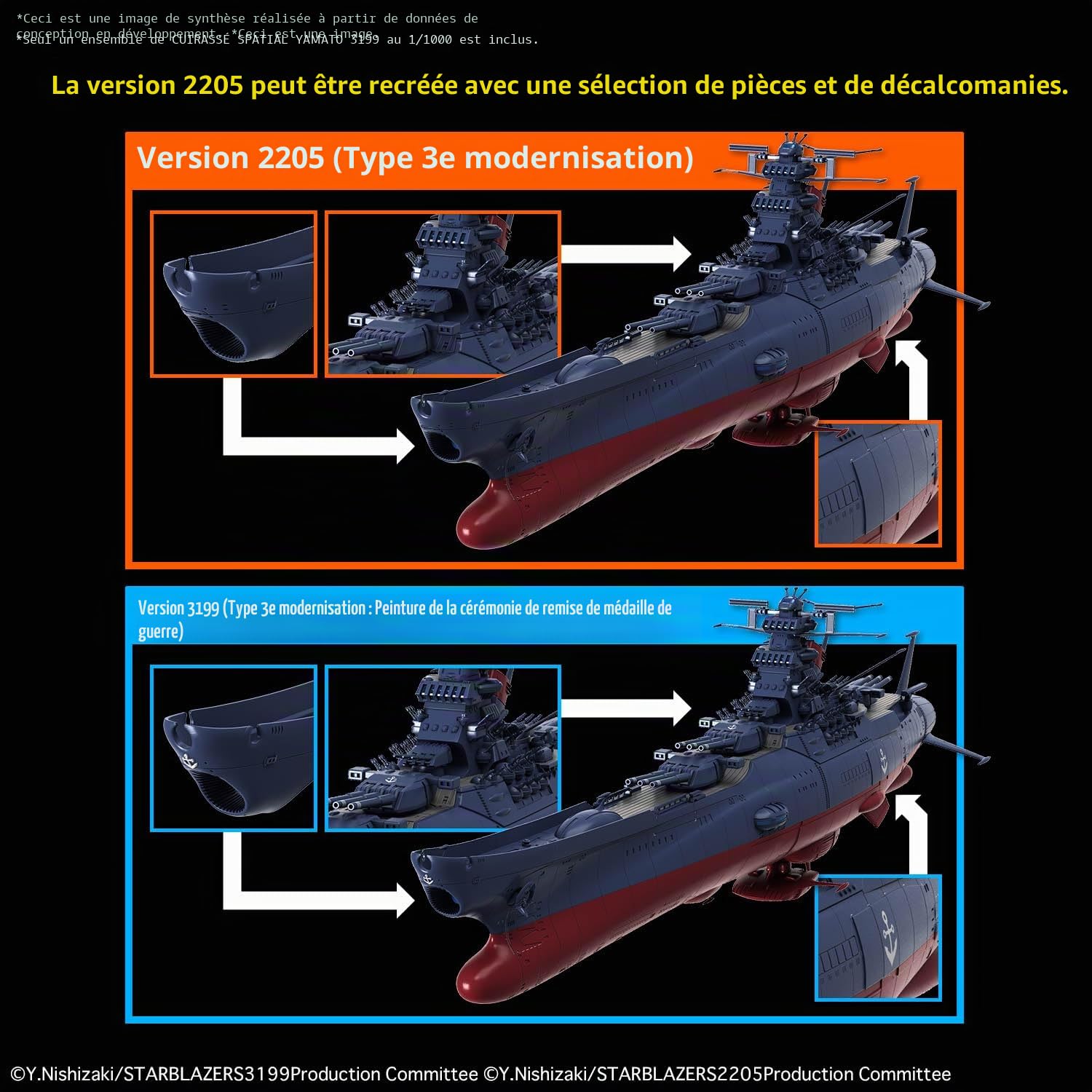 BANDAI SPIRITS SPACE BATTLESHIP YAMATO 3199 1/1000 MDL KIT