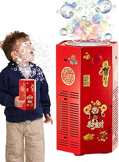 Bubble Machine for Parties,Bubble Maker Machine Blower for Outside Games | Bubble Machines for Outside Games, Bubble Toys with Lights & Sound, 13/20 Holes Automatic Bubble Blower, Outdoor Tosier