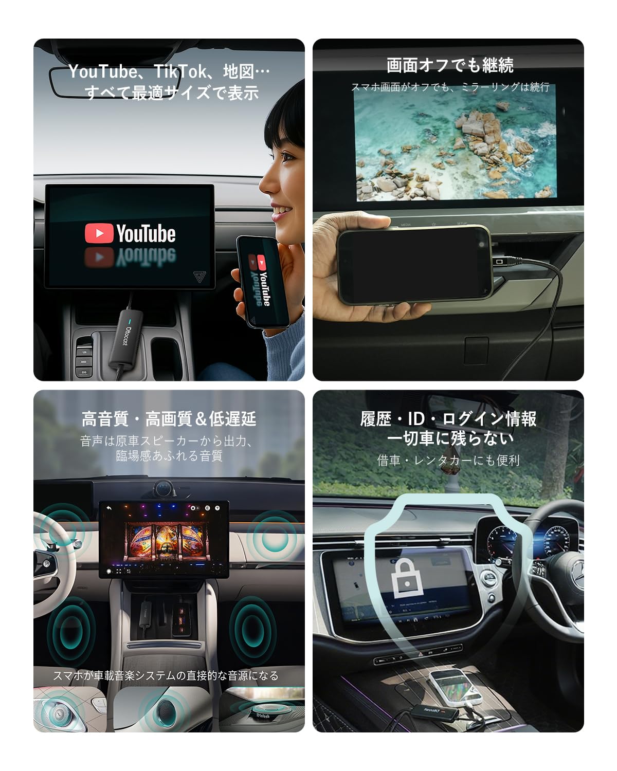 Amazon.co.jp: 【公式】OTTOCAST オットキャスト Mirror Touch